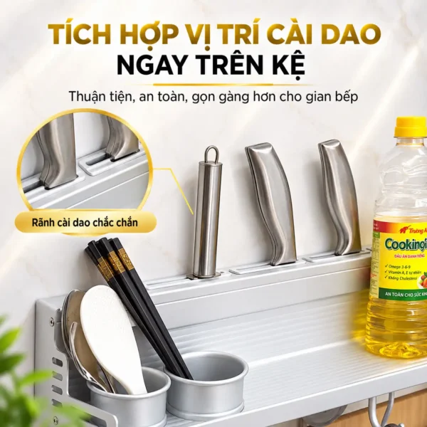 Kệ để gia vị cài dao treo tường Eurolife EL-K2
