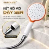Tay sen thay thế Eurolife EL-H107 kết nối với dây sen qua chuẩn G1/2 21mm