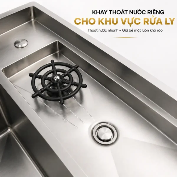 Khay thoát nước riêng cho máy rửa ly Eurolife EL-LS10050