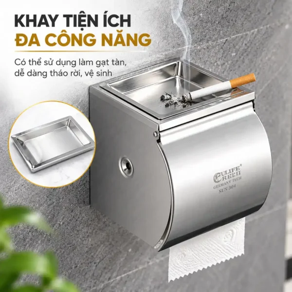 Khay tiện ích phía trên hộp đựng giấy vệ sinh Eurolife EL-P06-4
