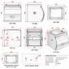 Kích thước hộp đựng giấy vệ sinh Eurolife EL-P06-4 120 x 120 x 130 mm