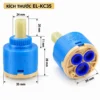 Kích thước kỹ thuật lõi van Ceramic Eurolife EL-KC35 đường kính 35 mm