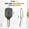 Kích thước tay sen Eurolife EL-125SH-T mặt sen 110 x 145 mm dài 278 mm