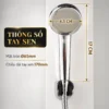 Thông số tay sen Eurolife EL-H112 với mặt tròn đường kính 65mm và chiều dài 170mm