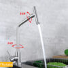 Vòi rửa chén nóng lạnh Eurolife EL-T030 lắp đặt cùng chậu rửa inox, phù hợp sử dụng cho chậu rửa chén 1 hố hoặc 2 hố trong nhà bếp.