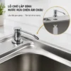 Lỗ chờ lắp bình nước rửa chén âm chậu trên Eurolife EL-C8145