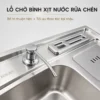 Lỗ chờ lắp bình nước rửa chén trên chậu Inox Eurolife EL-C9245