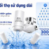 Hình ảnh giới thiệu tuổi thọ lõi lọc Eurolife EL-LL-D10 với công suất lọc hơn 400 gallon, sử dụng lên đến 6 tháng tùy nguồn nước.