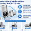 Lõi thay thế Eurolife EL-CF1315 tương thích với nhiều dòng máy lọc nước tại vòi Eurolife như EL-LS-A13, EL-LS-A15, EL-LS-A21, dễ lắp và dễ thay tại nhà.