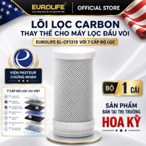 Lõi Thay Thế Máy Lọc Nước Tại Vòi Eurolife EL-CF1315 | Lõi Lọc Carbon Khử Clo