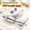 Lõi van Ceramic Eurolife minh họa vị trí thay thế trên vòi lavabo lạnh