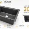Lòng chậu đá thạch anh Eurolife EL-QC6049 sâu 200 mm