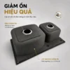 Lớp sơn phủ và đệm giảm ồn dưới đáy chậu Eurolife EL-C8145