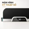 Màn hình kỹ thuật số phía sau nắp bồn cầu Eurolife EL-SM8058D hiển thị số 38 và các biểu tượng.