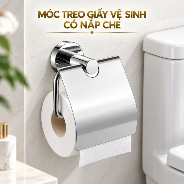 Móc treo giấy vệ sinh có nắp che Eurolife EL-P01