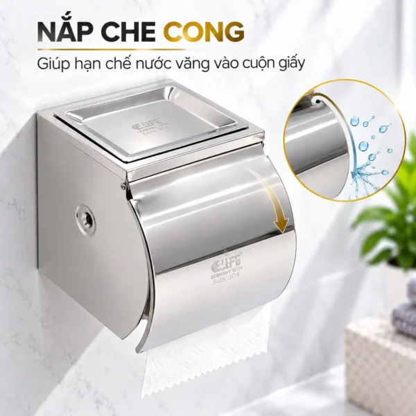 Nắp che cong hộp đựng giấy vệ sinh Eurolife EL-P06-4