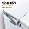 Cận cảnh núm điều khiển nhấn, xoay bên hông Eurolife EL-SM8062D cùng dải LED phía sau.