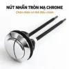 Nút nhấn kép Eurolife EL-TF02 dạng tròn, bề mặt sáng bóng, phía sau có hai thanh nhấn màu đen dạng ren
