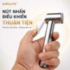 Nút nhấn điều khiển trên tay xịt Eurolife EL-X08, bố trí thuận tiện để thao tác khi cầm.