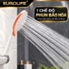 Tay sen trong bộ Eurolife EL-107SH phun bão hòa với các tia nước phân bố đều trên mặt sen