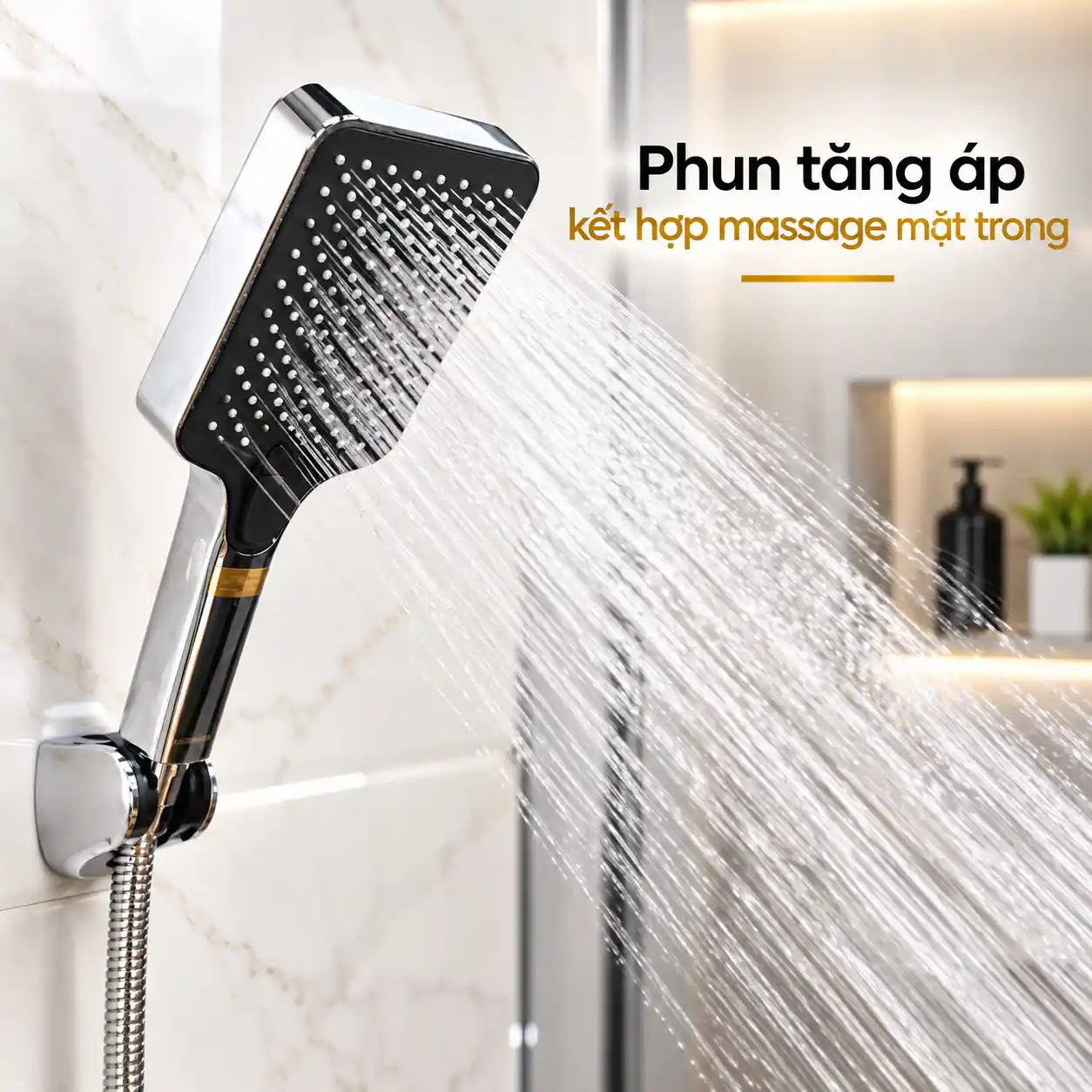 Tay sen Eurolife EL-126SH-T chế độ phun tăng áp kết hợp massage mặt trong