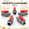 Bộ 5 van bi uPVC có chân Eurolife cùng kiểu sản phẩm trên nền sáng