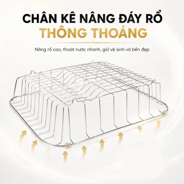 Chân kê nâng đáy rổ inox gác chậu Eurolife EL-R81