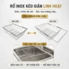 Rổ Inox gác chậu Eurolife EL-LS8245 hỗ trợ rửa và để ráo