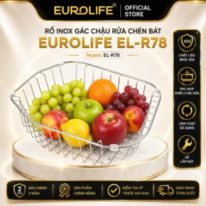 Rổ inox gác chậu Eurolife EL-R78 chính hãng
