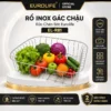 Rổ inox gác chậu Eurolife EL-R81 kích thước 440x380x100mm