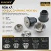 Rốn xả lọc rác Inox 304 chậu Eurolife EL-QC8349