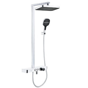 Sen cây Eurolife EL-SC907 có 3 chế độ chảy gồm đài sen trên, tay sen cầm tay và đầu xả dưới, thiết kế hiện đại phù hợp phòng tắm gia đình.