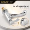Tay mở dạng núm dẹt dễ thao tác của vòi lavabo Eurolife EL-LL115