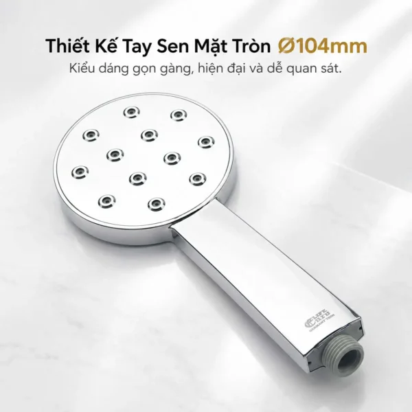 Tay sen Eurolife EL-H120 thiết kế mặt tròn đường kính 104mm mạ Chrome
