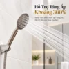 Tay sen Eurolife EL-110SH phun dòng nước tập trung minh họa khả năng hỗ trợ tăng áp khoảng 300%