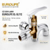 Mặt cắt củ sen lạnh Eurolife EL-SL112 minh họa kết cấu thân Đồng H61, khoang dẫn nước và vị trí van Ceramic bên trong sản phẩm.