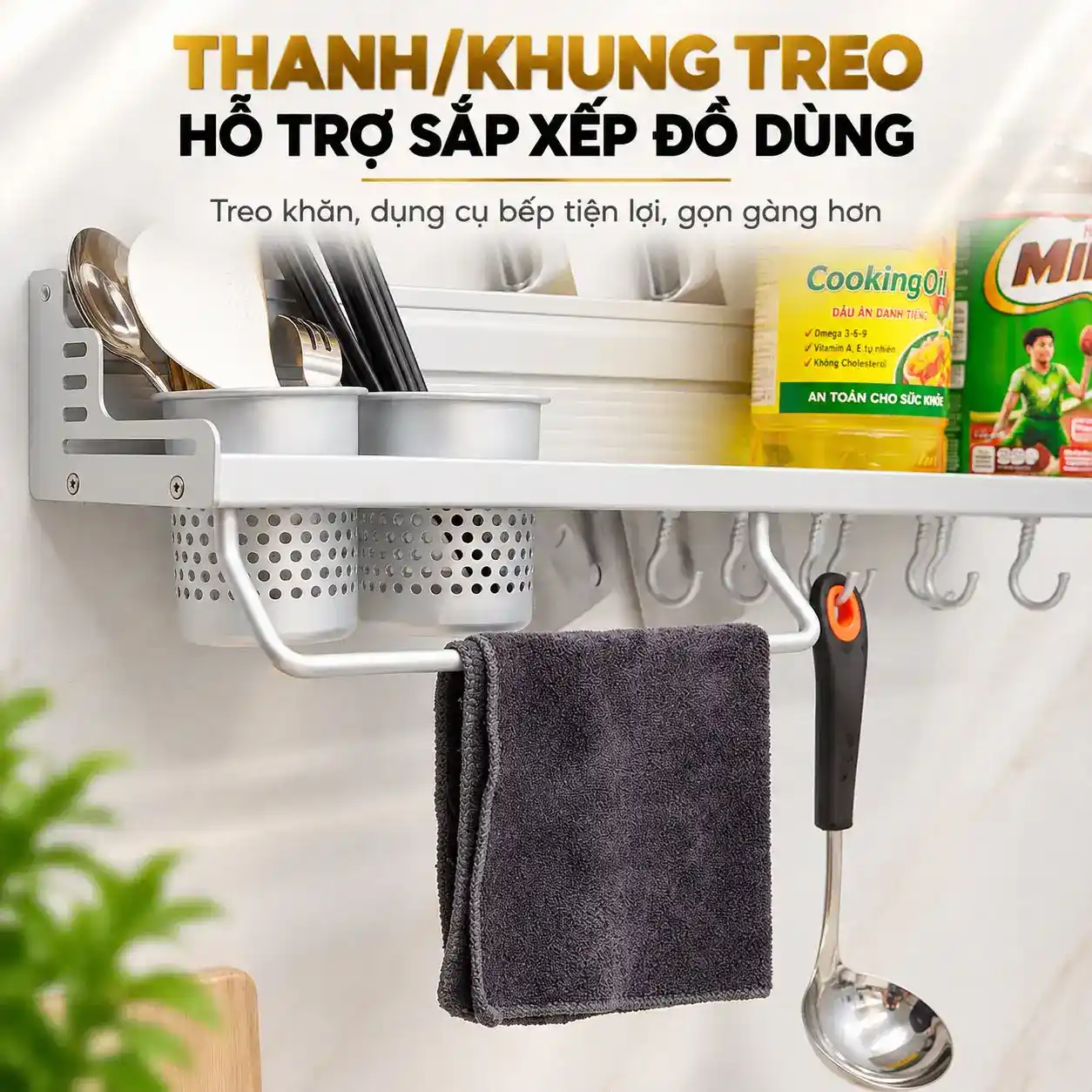 Thanh khung treo của kệ bếp đa năng Eurolife EL-K2