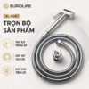 Các thành phần chính của Eurolife EL-X08 gồm tay xịt tăng áp, dây dẫn 120cm và giá treo.