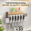 Kệ để dao thớt đũa muỗng Inox 304 Eurolife EL-K5 đa năng