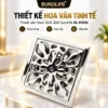 Thiết kế hoa văn đối xứng trên mặt thoát sàn Eurolife EL-HG06 bằng Inox SUS 304