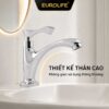 Thiết kế thân cao tạo khoảng sử dụng thoáng của vòi lavabo EL-LL115