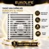 Thoát sàn chống hôi Inox 304 Eurolife EL-HG03 120x120 mm bảo hành 5 năm