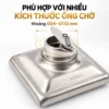 Phần đáy thoát sàn Eurolife EL-HG03 phù hợp nhiều kích thước ống chờ khoảng Ø54 đến Ø110 mm