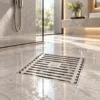 Thoát sàn Eurolife EL-HG04 lắp đặt trên sàn phòng tắm tại khu vực thường xuyên tiếp xúc với nước