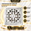 Thoát sàn hoa văn chống hôi Inox 304 Eurolife EL-HG06 mặt 100x100 mm