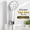 Tổng quan tay sen thay thế Eurolife EL-H120 mặt tròn mạ Chrome lắp với dây sen