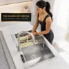 Chậu rửa chén Eurolife EL-HM8245 sử dụng trong không gian bếp hiện đại