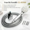 Trọn bộ Eurolife EL-115SH gồm tay sen, dây sen SUS 304 dài 150cm, bát gác, 2 ốc vít và 2 tắc kê