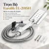 Trọn bộ Eurolife EL-201SH gồm tay sen 3 chế độ, dây SUS 304 150cm, bát gác, 2 ốc vít và 2 tắc kê