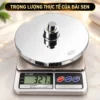 Đài sen Eurolife EL-DST01 đặt trên cân điện tử hiển thị trọng lượng 327g